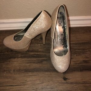 Gold heels